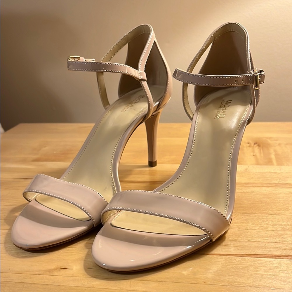 Michael Kors Cream Stiletto Heels Strappy Sandals